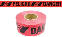3 in. x 500 ft. 7 Mil Danger Barrier Tape in Red
