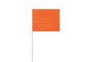 4x5 Orange Marking Flag 21" wire staff 100-Count