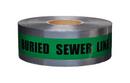 Presco Green 3 in. x 1000 ft. Underground Sewer Detectable Tape 