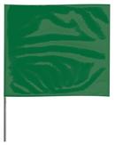 Presco Green 21 x 4 x 5 in. Plastic and Wire Marking Flag (Pack of 100) 