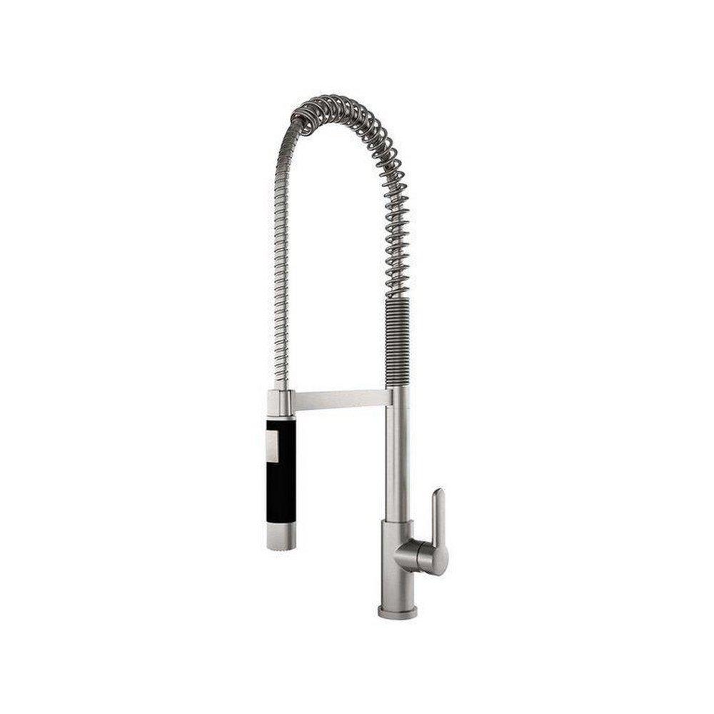 Julien Brushed Platinum Pull Down Kitchen Faucet 