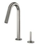 1-Hole Pull-Down Bar Faucet with Single Lever Handle in Brushed Nickel