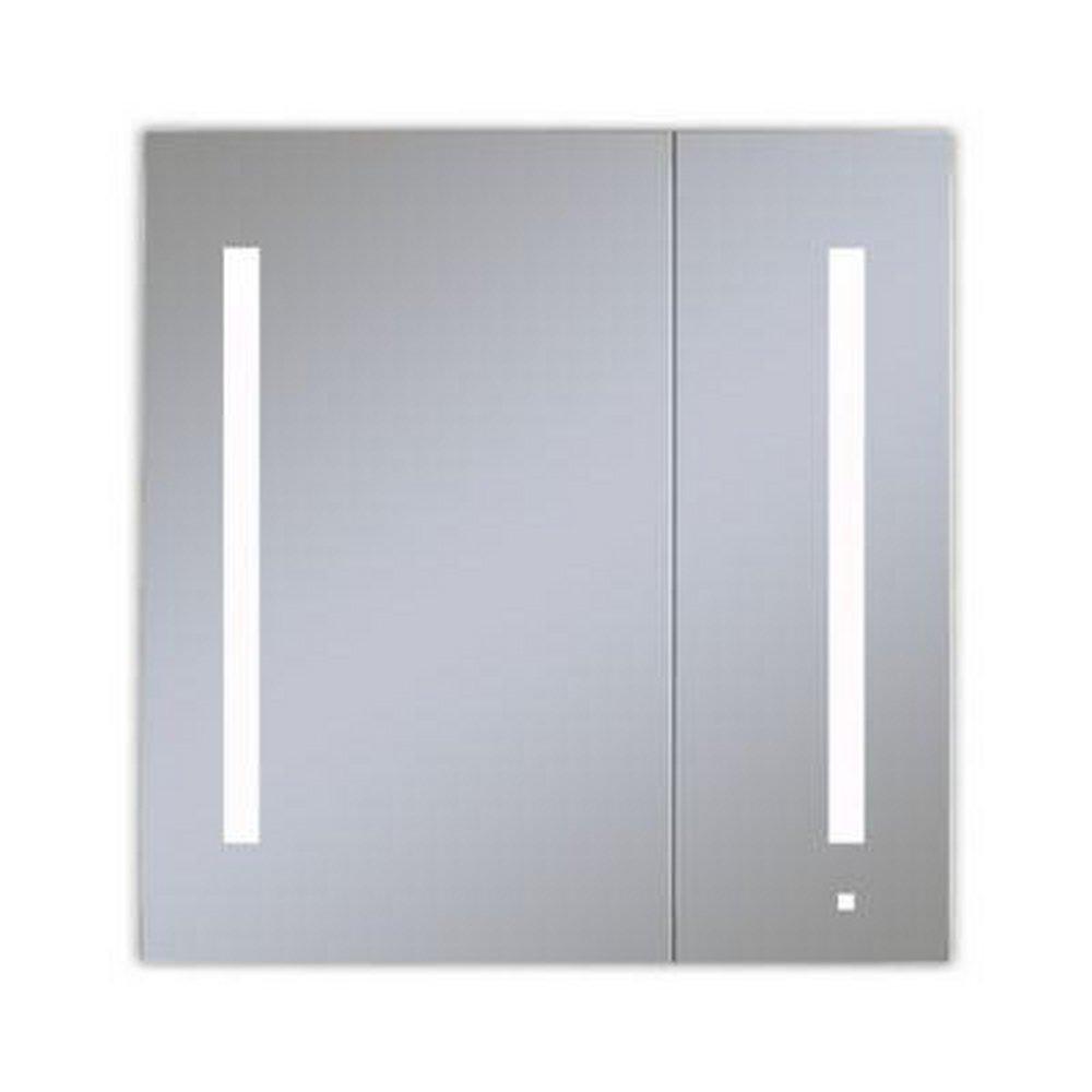 Robern Satin Anodized Aluminum 30 in. Surface Mount Medicine Cabinet 