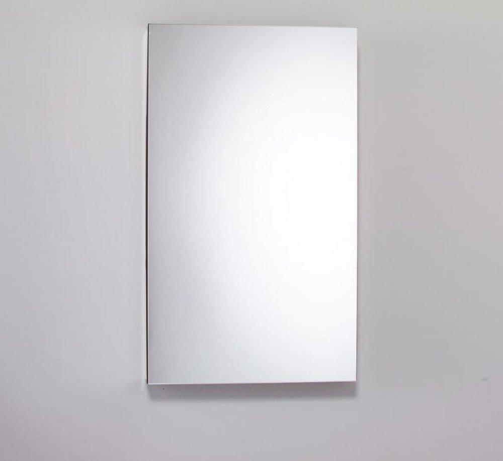 Robern Satin Anodized Aluminum 30 in. Surface Mount and Recessed Mount Medicine Cabinet 