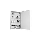 40 x 16 x 6 in. Flat and Plain Glass Top Cabinet with Right Hinge and Electric