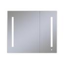 30 in. Surface Mount and Recessed Mount Medicine Cabinet in Satin Anodized Aluminum