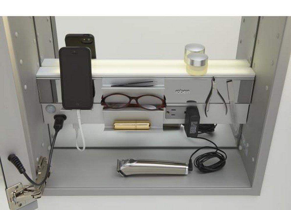 Robern 30 in. Surface Mount and Recessed Mount Medicine Cabinet 