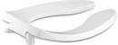 KOHLER White Elongated Open Front Toilet Seat 