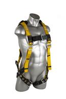 XL/XXL 450 lb. Polyester and Nylon Harness with Galvanized Steel Buckle in Black and Yellow