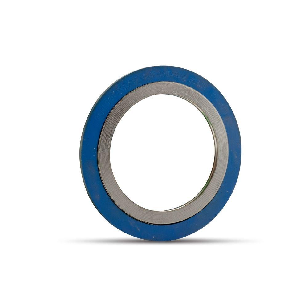 Garlock Green 0.125 in. 316L Stainless Steel Spiral Wound Gasket, Carbon Steel Ring and Graphite Filler 