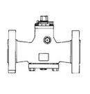 Flowserve Nordstrom Carbon Steel 600 psi Flanged Lever Handle Plug Valve 