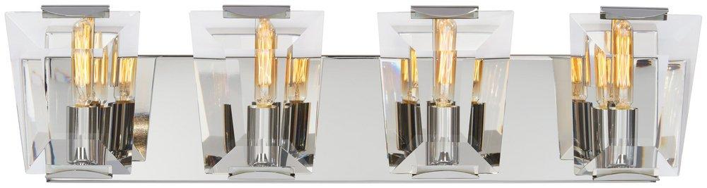 Metropolitan Polished Nickel 60W 4-Light Bath Light 