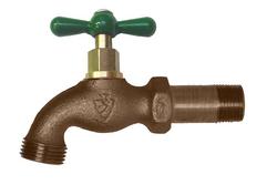 1/2 x 3/4 in. Brass MIPS x MGHT Tee Hose Bibb