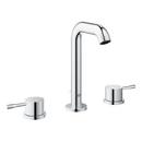 Widespread Lavatory Faucet with Double Lever Handle in Starlight Polished Chrome
