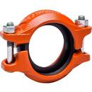 2-1/2 in. Orange Enamel and Painted Grooved Coupling