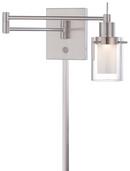 8W 1-Light Wall Sconce in Brushed Nickel
