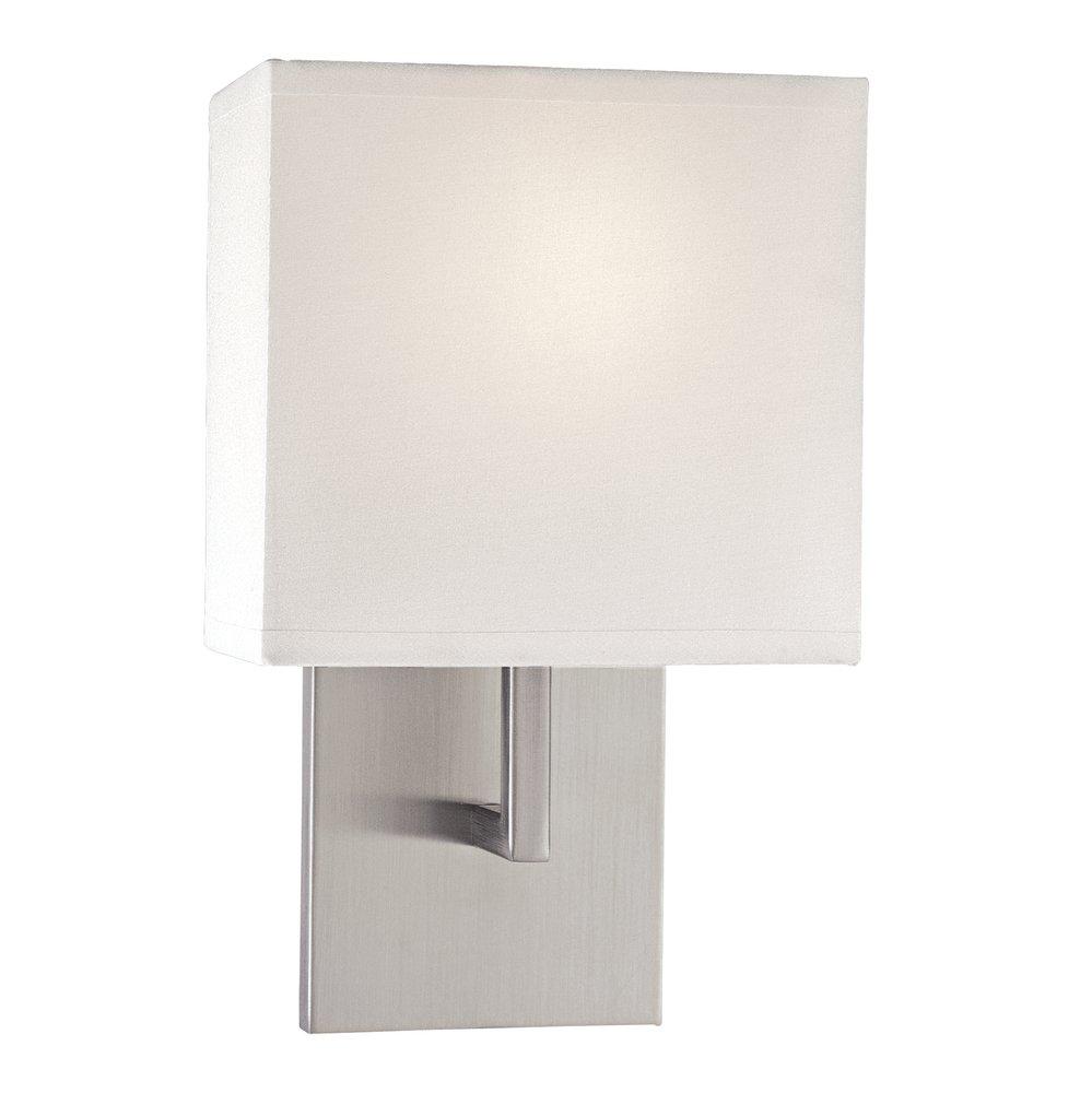 George Kovacs Brushed Nickel 7-3/4 in. 1-Light LED Wall Sconce 