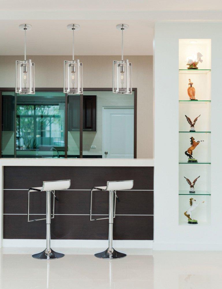 George Kovacs Polished Nickel 60W 1-Light Mini Pendant 