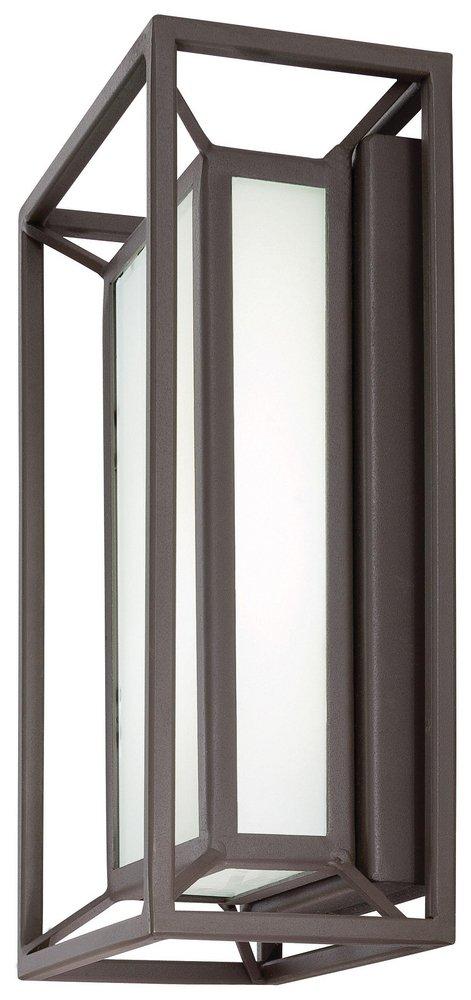 George Kovacs Sand Bronze 10-1/2 in. 15W 1-Light Outdoor Wall Sconce 