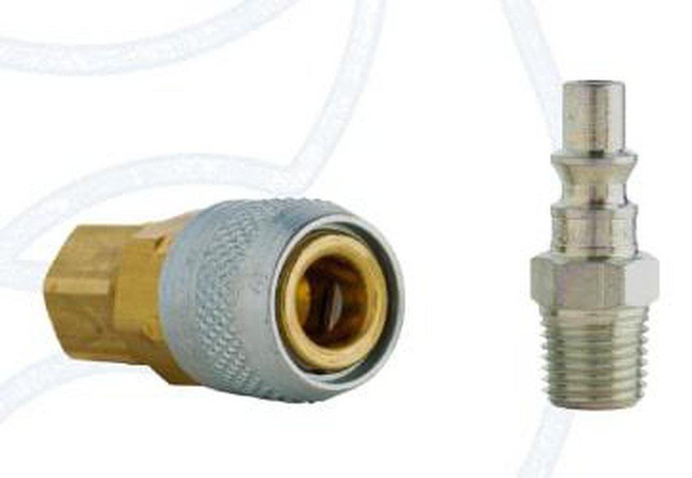 Hydro Flow Products 1/4 in. MNPT x FNPT Quick Disconnect Coupling 