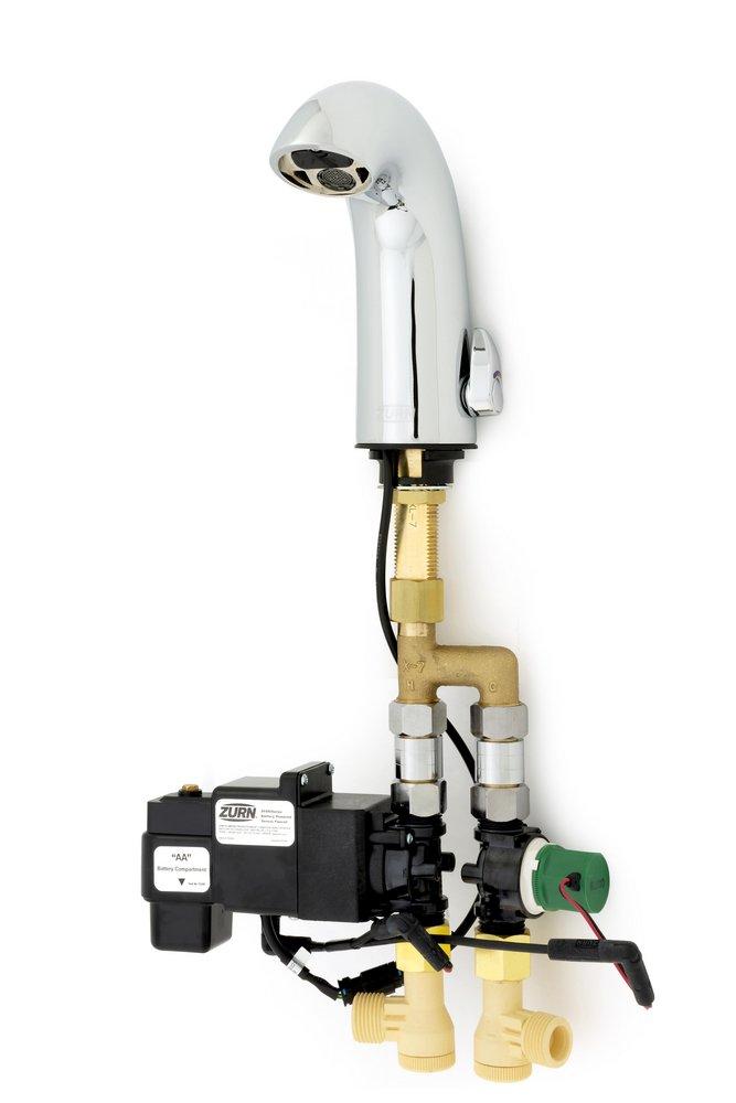 Zurn Chrome Plated No Handle Sensor Bathroom Sink Faucet 