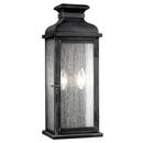 Visual Comfort & Co. Studio Dark Weathered Zinc 2-Light Wall Mount Lantern 