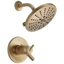 Two Handle Single Function Shower Faucet in Champagne Bronze (Trim Only)