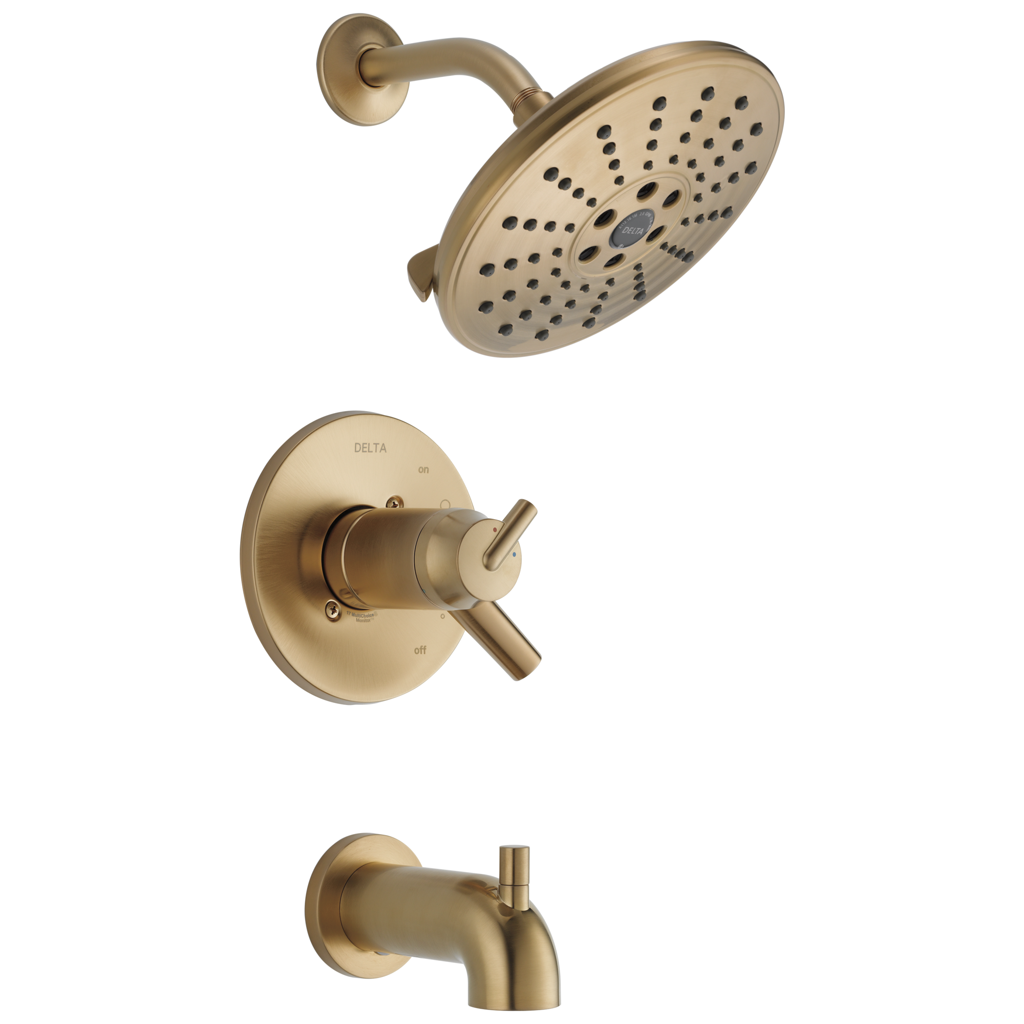 Delta Faucet Brilliance Champagne Bronze Two Handle Multi Function Bathtub & Shower Faucet (Trim Only) 