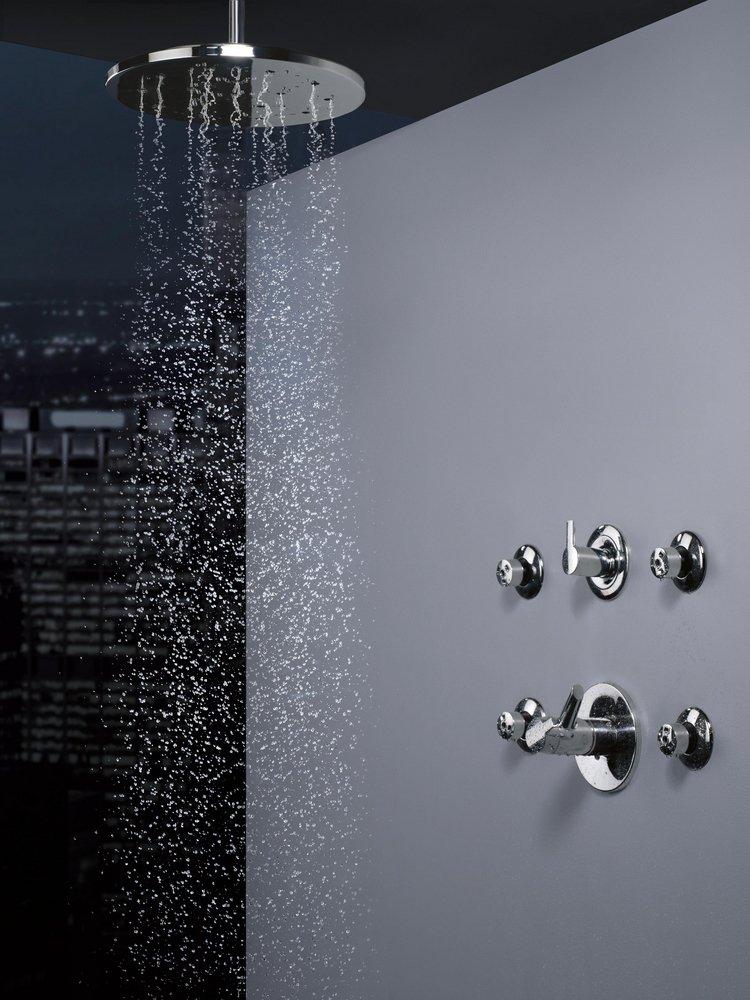 Delta Faucet Stainless Thermostatic Valve Only with Double Lever Handle 