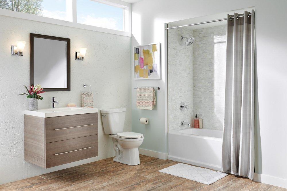 Delta Faucet Chrome Two Handle Multi Function Bathtub & Shower Faucet (Trim Only) 