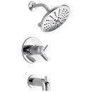 Two Handle Single Function Bathtub & Shower Faucet in Chrome (Trim Only)