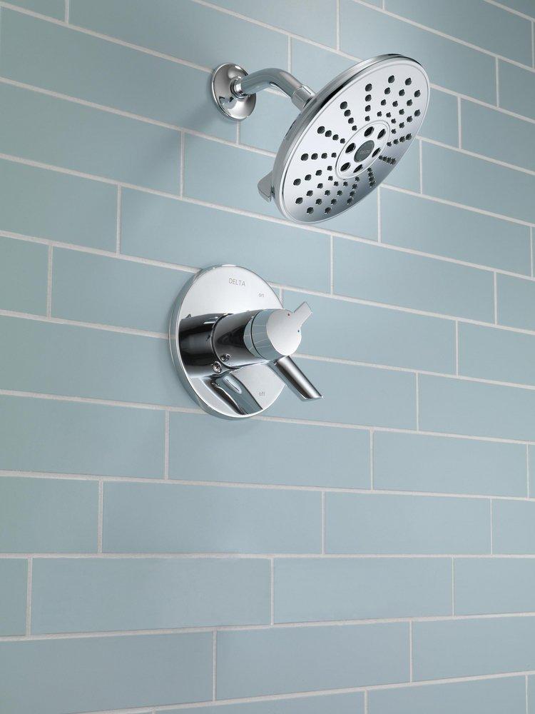 Delta Faucet Chrome Shower Faucet Trim with Double Lever Handle (Trim Only) 