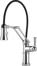 Single Handle Pull Down Kitchen Faucet in Chrome