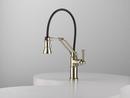 Brizo Brilliance&reg; Polished Nickel Single Handle Pull Down Kitchen Faucet 