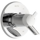 Thermostatic Valve Only with Double Lever Handle in Polished Chrome