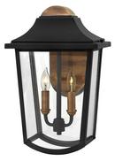 Hinkley Black 15-4/5 in. 2-Light 60W Wall Lantern 