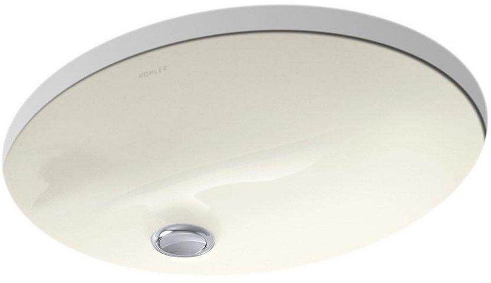 KOHLER Biscuit Undermount Bathroom Sink with Overflow 