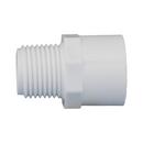 White PVC Schedule 40 Male Adapter 