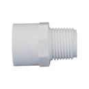 White PVC Schedule 40 Male Adapter 