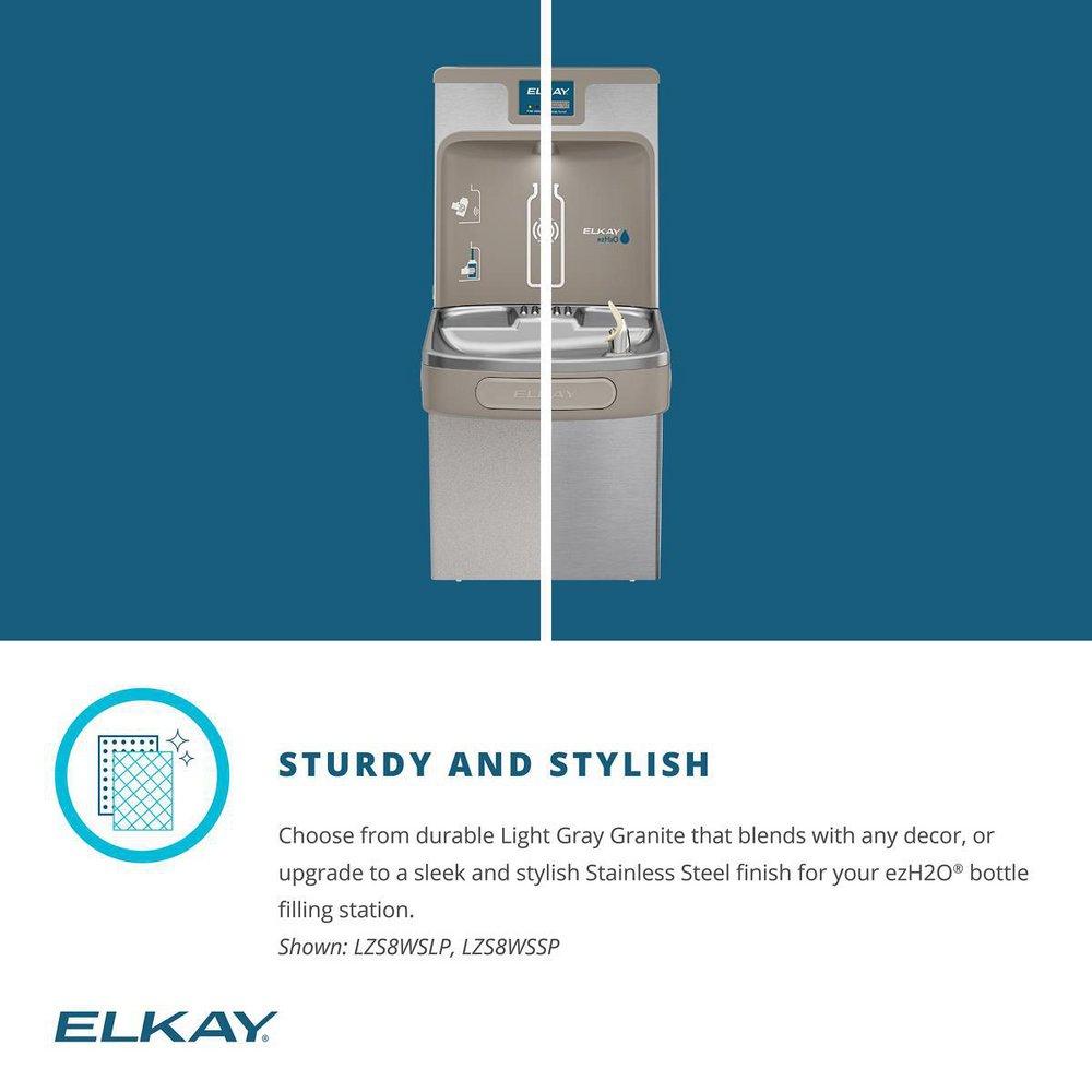 Elkay Stainless Steel Bottle Filling Station with Single Cooler 