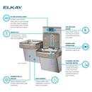 Elkay Stainless Steel Bottle Filling Station with Single Cooler 
