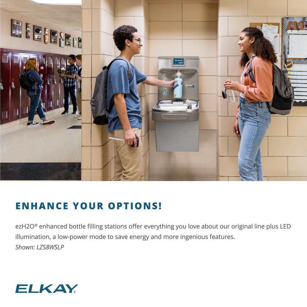 Elkay Stainless Steel Bottle Filling Station with Single Cooler 