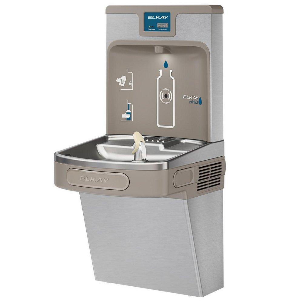 Elkay Stainless Steel Bottle Filling Station with Single Cooler 