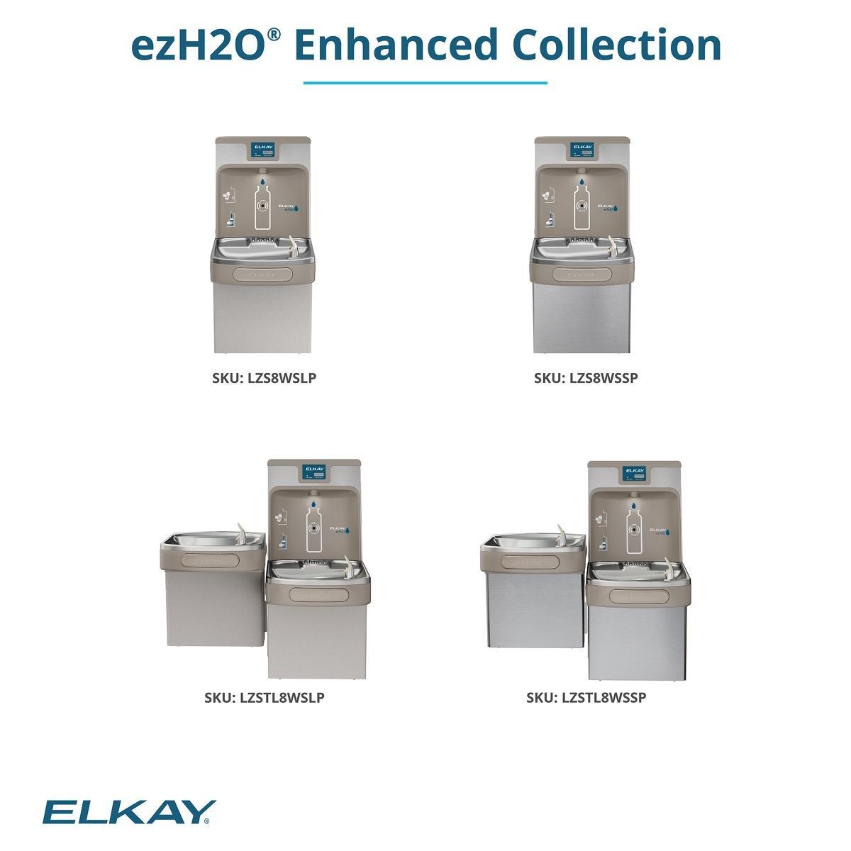 Elkay Stainless Steel Bottle Filling Station with Single Cooler 
