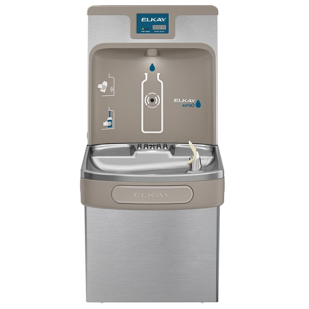 Elkay Stainless Steel Bottle Filling Station with Single Cooler 