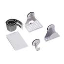 Stainless Steel Kit with Hook, Sponge Holder and Ledge