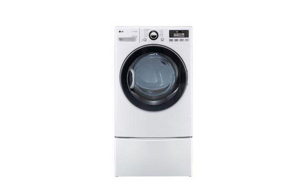 LG Electronics White 28-3/8 in. 7.3 cf Ultra Large Front Load Dryer 
