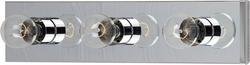 60W 3-Light Incandescent Bracket in Polished Chrome
