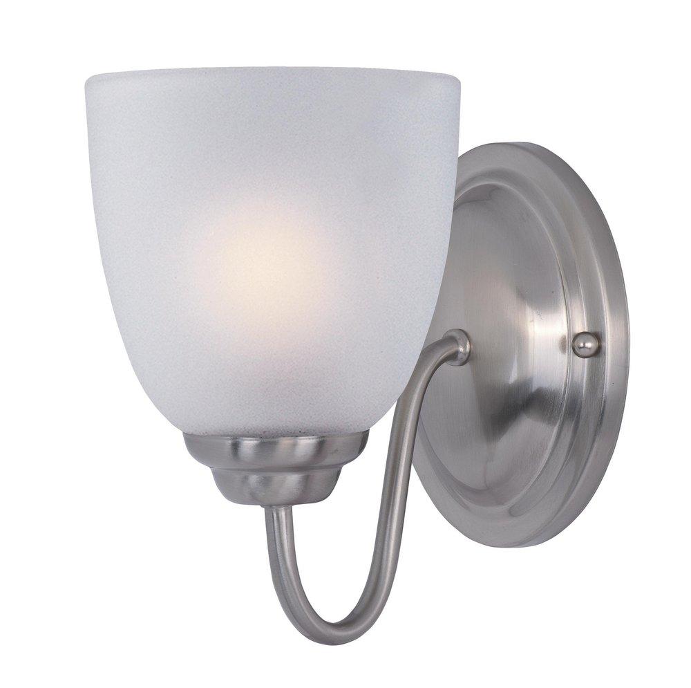 1-Light Bracket Light in Satin Nickel 