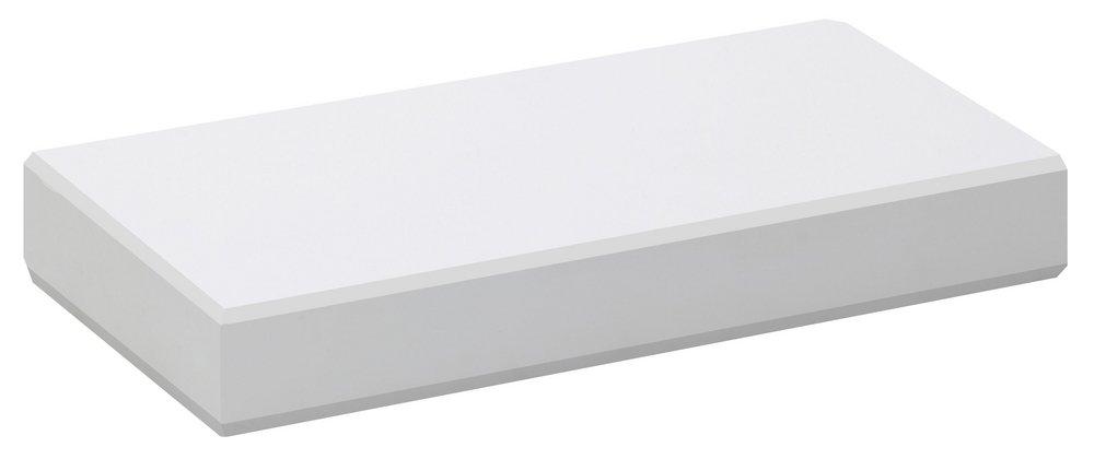Wingits&reg; White 16 x 8 in. Beveled Floating Shelf 